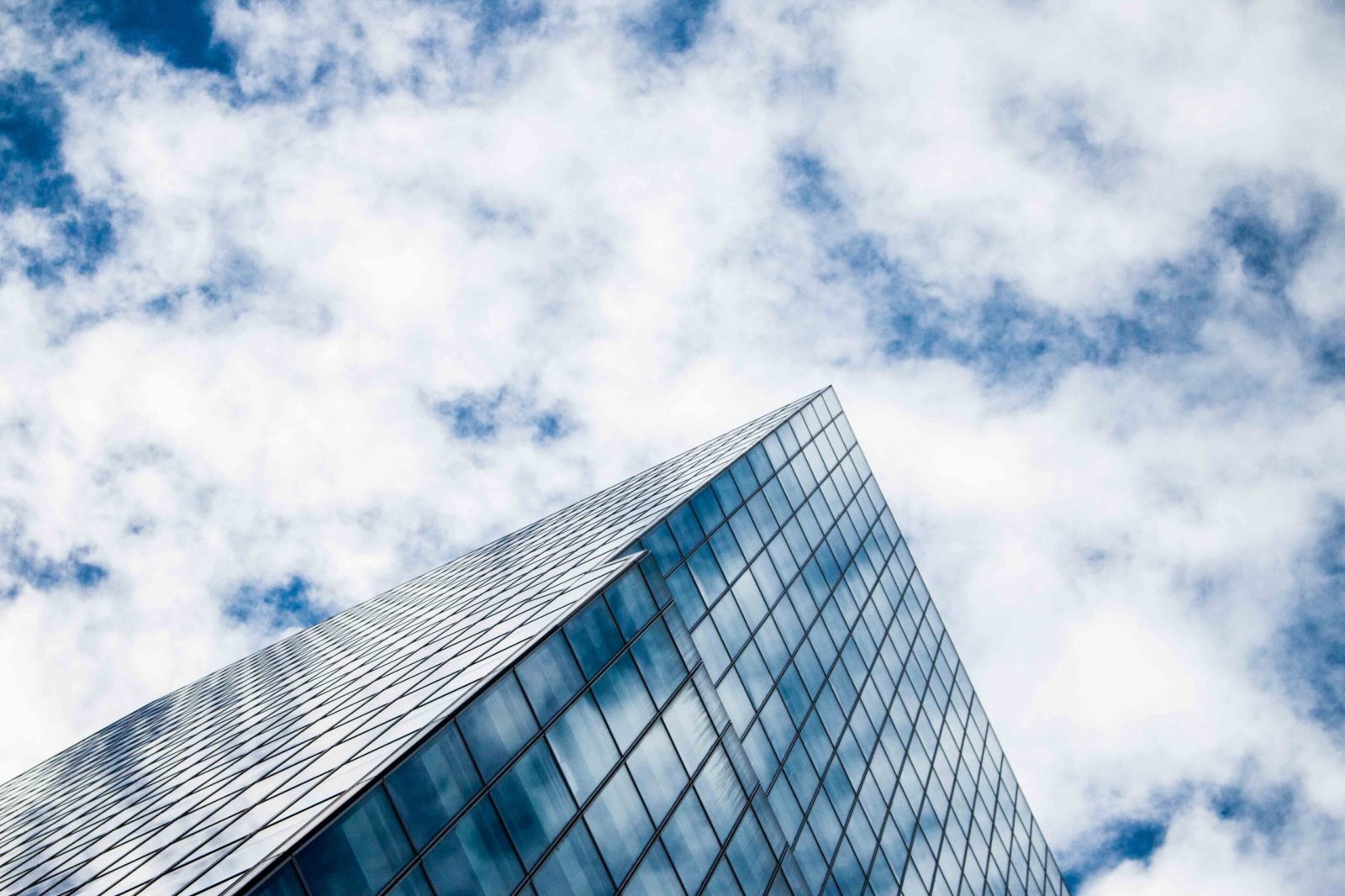 Modern office building exterior representing commercial property and leasing.