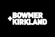The logo for Bowmer + Kirkland