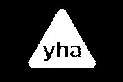 The logo for YHA